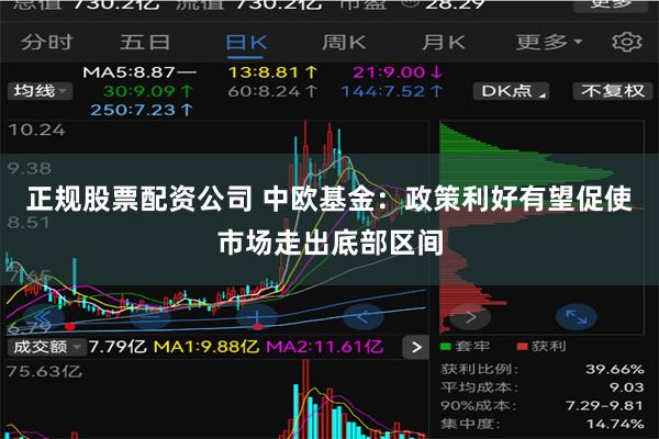 正规股票配资公司 中欧基金：政策利好有望促使市场走出底部区间