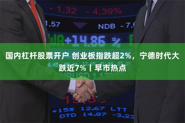 国内杠杆股票开户 创业板指跌超2%，宁德时代大跌近7%丨早市热点