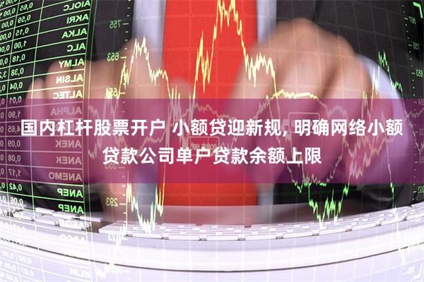 国内杠杆股票开户 小额贷迎新规, 明确网络小额贷款公司单户贷款余额上限