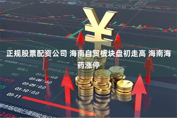 正规股票配资公司 海南自贸板块盘初走高 海南海药涨停