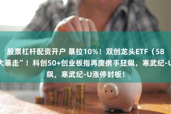 股票杠杆配资开户 暴拉10%！双创龙头ETF（588330）“大暴走”！科创50+创业板指再度携手狂飙，寒武纪-U涨停封板！