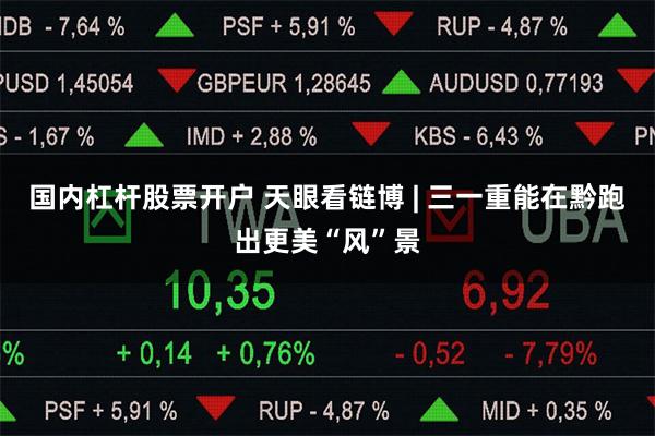 国内杠杆股票开户 天眼看链博 | 三一重能在黔跑出更美“风”景
