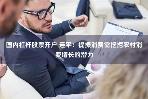 国内杠杆股票开户 连平：提振消费需挖掘农村消费增长的潜力