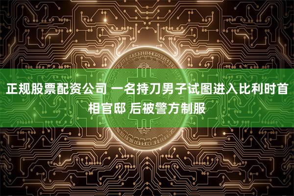 正规股票配资公司 一名持刀男子试图进入比利时首相官邸 后被警方制服